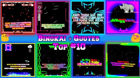 💥Part#6 Bagi bagi bingkai quotes dan Cara pasangllKine Master//