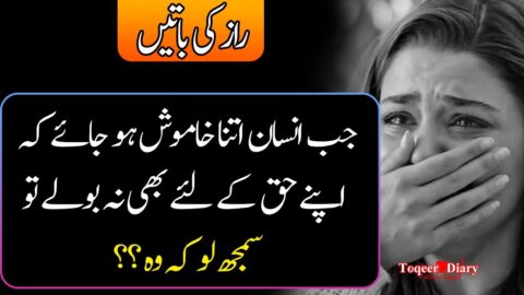 Wonderful Quotes | Most Amazing Love Quotes |Jab Insaan Itna Khamosh Ho Jaye |Speechless Urdu Quotes