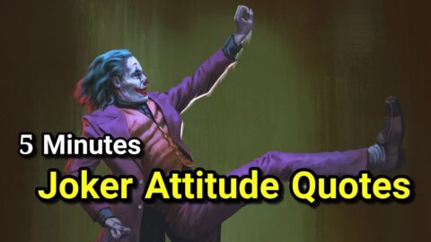 5 Minutes Joker Attitude Quotes 🔥 || JJ Joker
