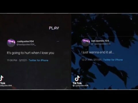Sad TikTok quotes 😕💔