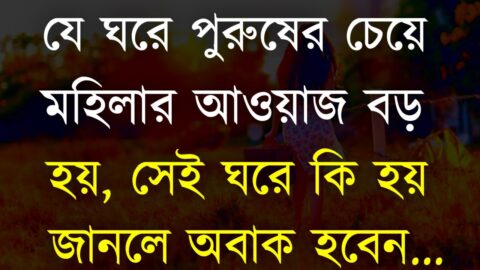 Best Heart Touching Motivational Quotes in Bangla | যদি ঘরে পুরুষের চেয়ে মহিলার আওয়াজ বড় হয় সেখানে..