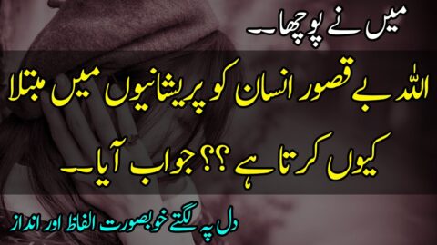 Allah Aur Humari Takleef | Most Memorable Sad Urdu Quotes | Sad Quotes | Sad Life Quotes in Hindi