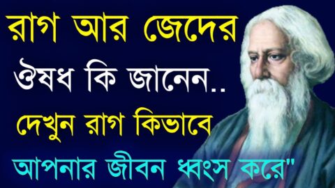 Heart Touching Motivational Quotes in Bangla | Emotional Quotes রাগ আর জেদ মনে আসলে ১টি কাজ করুন..