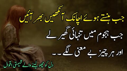 Do You Feel Alone In Crowd? | Beautiful Most Heart Touching Quotes in Urdu | Very Deep Urdu Quotes