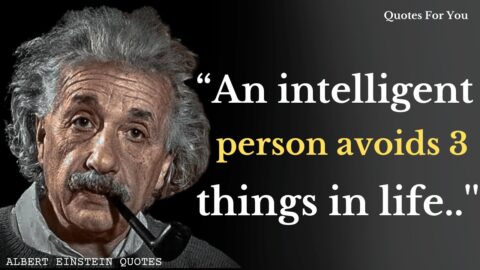 Albert Einstein Quotes | An Intelligent Person Avoids 3 Things | Quotes, Aphorisms, Wise Thoughts