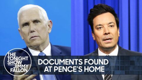 Classified Documents Found at Pence’s Home, Another Donald Trump Jr. Air Quote Rant | Tonight Show