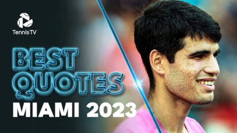 Alcaraz Trying To Be Like Rublev; Jamie Foxx’s Pep Talk | Best Quotes Miami 2023