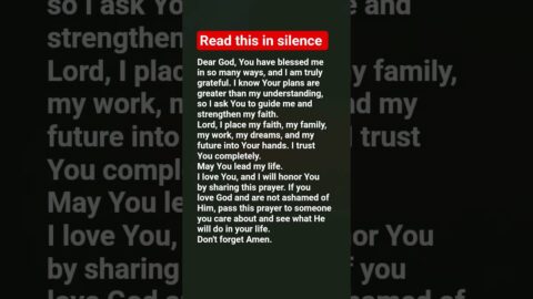 read this in silence #prayday #quotes #eveningprayer #motivation #prayerandpurpose